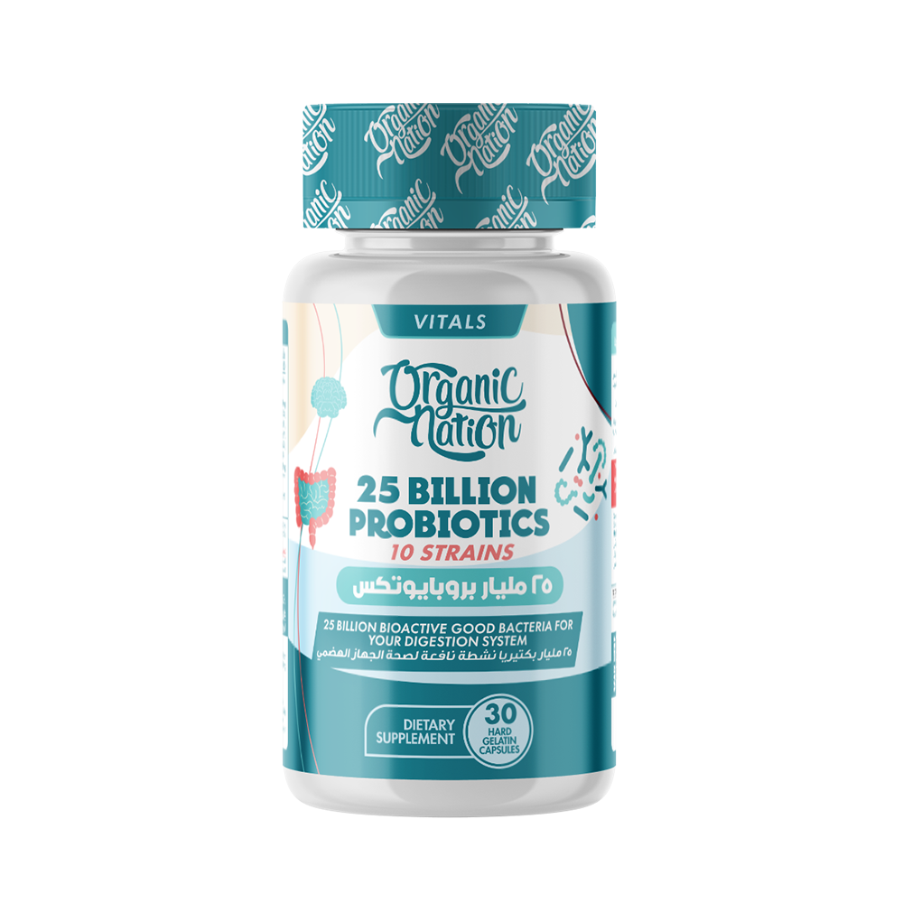 Organic Nation 25 Billion Probiotics-30Serv.-30 Capsules