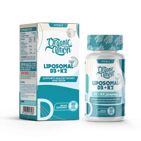 Organic Nation Liposomal D3+K2.-Hard Gelatin Capsules